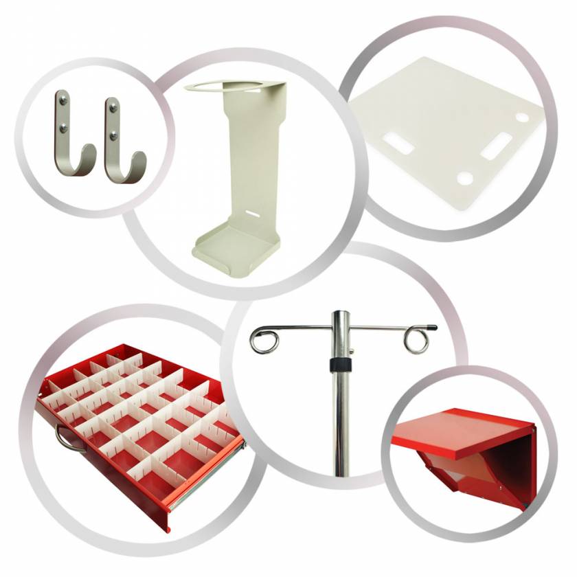 Harloff MDS3030B06+MD30EMG1 MSeries Emergency Crash Cart 6 Drawers