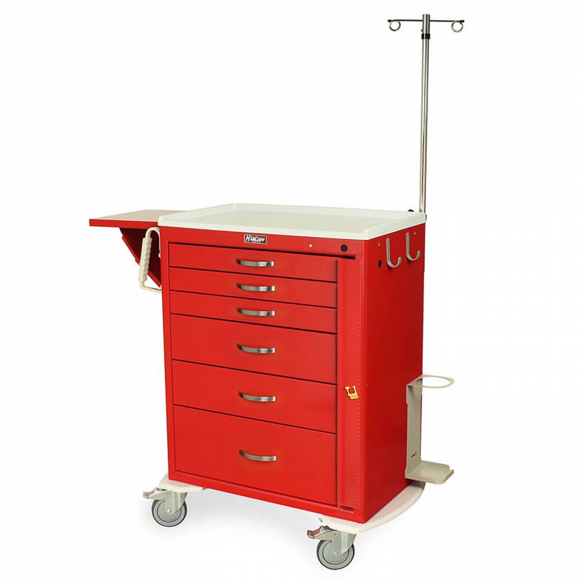 Harloff MDS3030B06+MD30EMG1 MSeries Emergency Crash Cart 6 Drawers