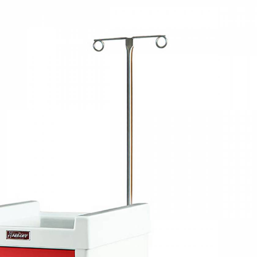 Harloff MR-IV2 Adjustable IV Pole for MR-Conditional Cart