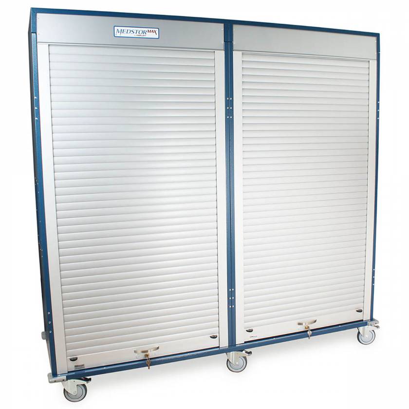 Harloff MSPM8400TK Quad Column Medical Tambour Doors Key Lock