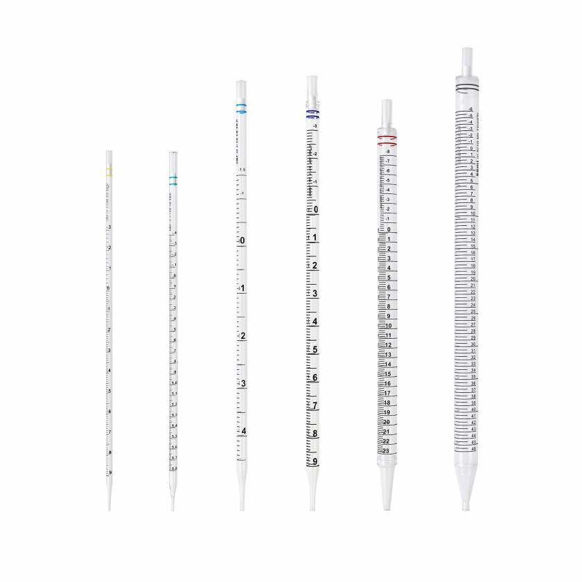 MTC Bio Serological Pipettes, Sterile, Color Coded, Graduated, Individually Wrapped - Grouped