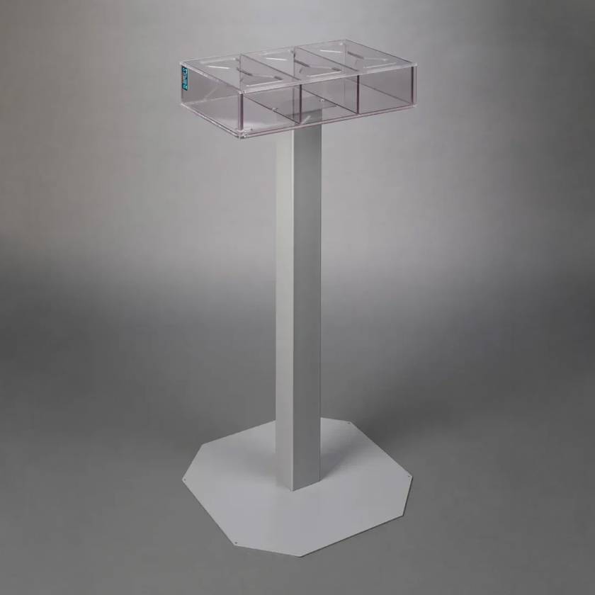 Poltex NOWASTGB3-3STL No Waste Glove Box Holder, Stand Mount, 3 Box Capacity