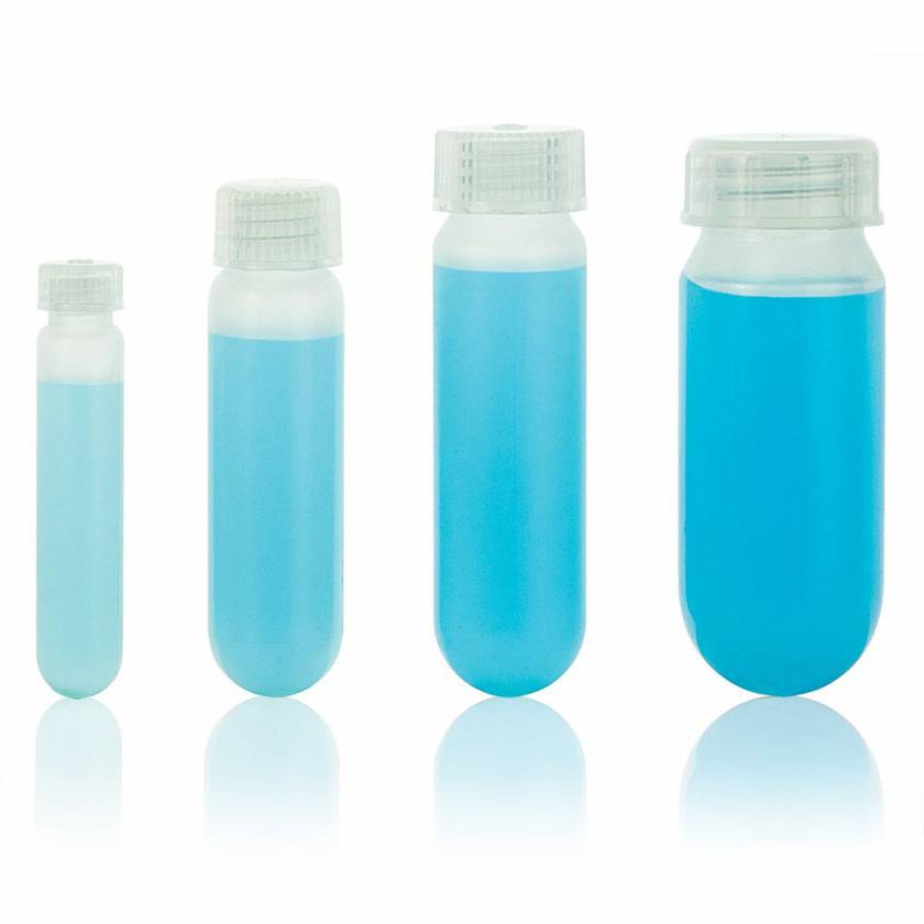 Globe Scientific Oak Ridge Style Centrifuge Tube with Attached Screw Cap, Round Bottom, Polypropylene - Group