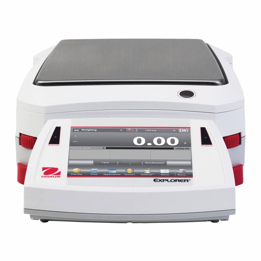 OHAUS Explorer™ Precision Balance without Draftshield - Front View
