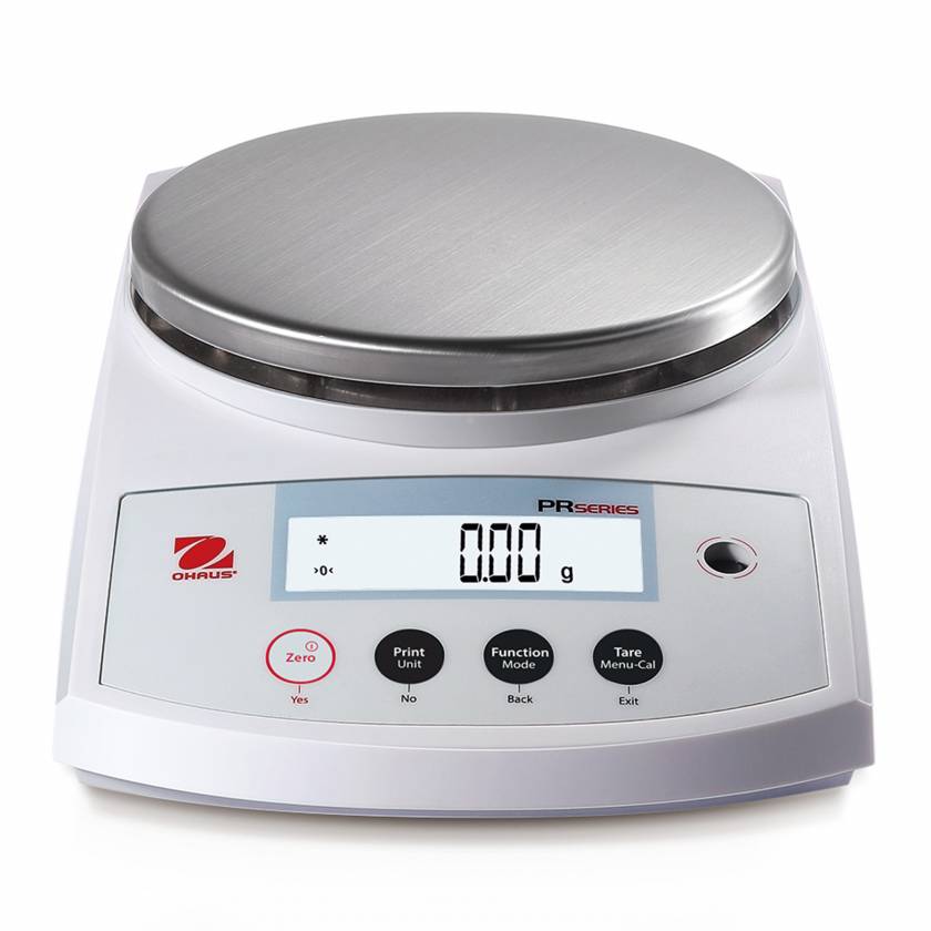 OHAUS PR Series Precision Balance without Draftshield - Front View