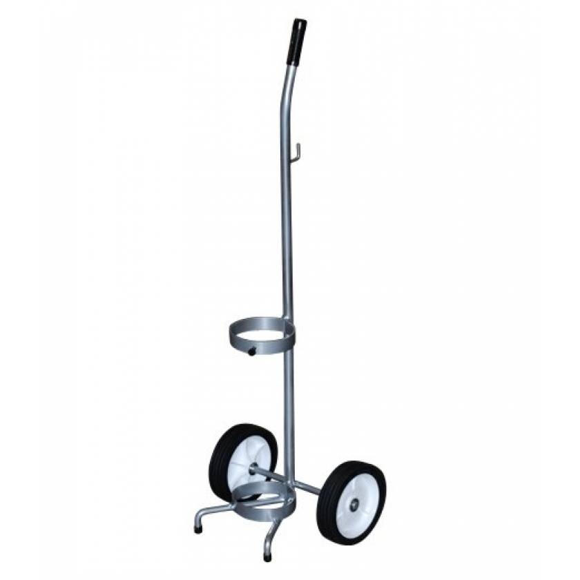 MRI Non-Magnetic Oxygen Cart for Single Cylinder