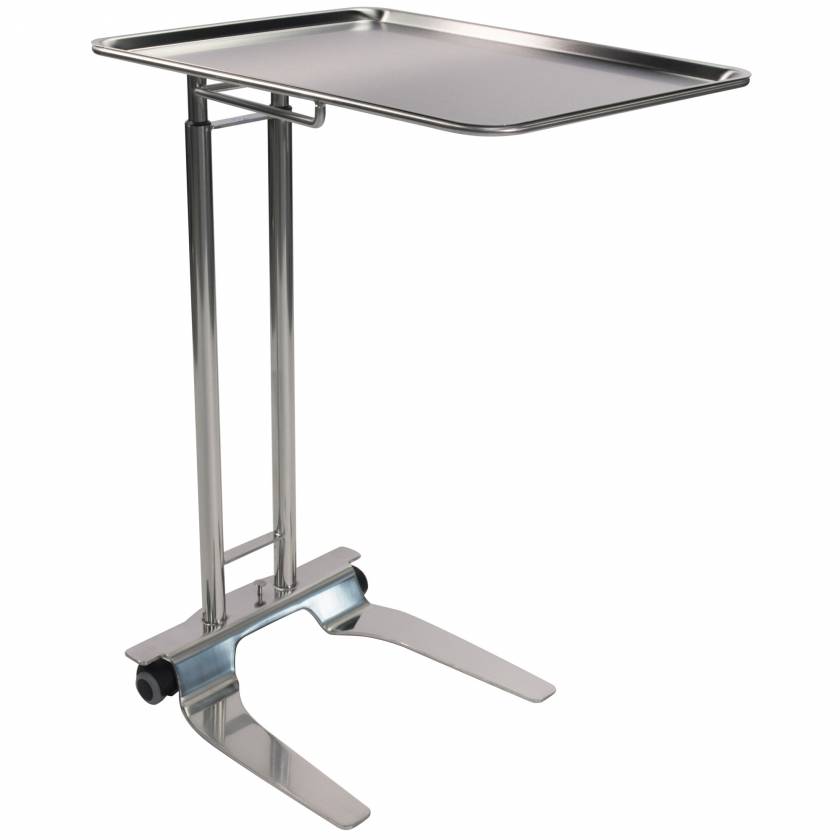 Pedigo SS Foot-Operated Mayo Stand With 20" x 25" Tray