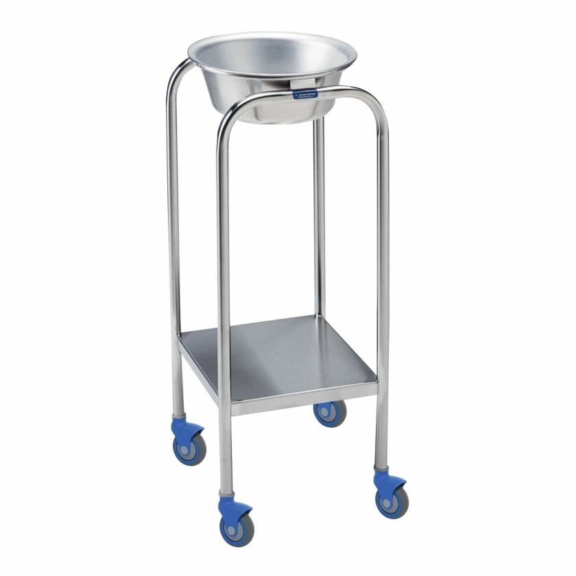 Pedigo P-1078-WS-SS Stainless Steel Single Basin Stand with Lower Shelf