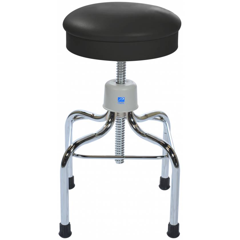 Pedigo Adjustable Chrome Operating Room Stool