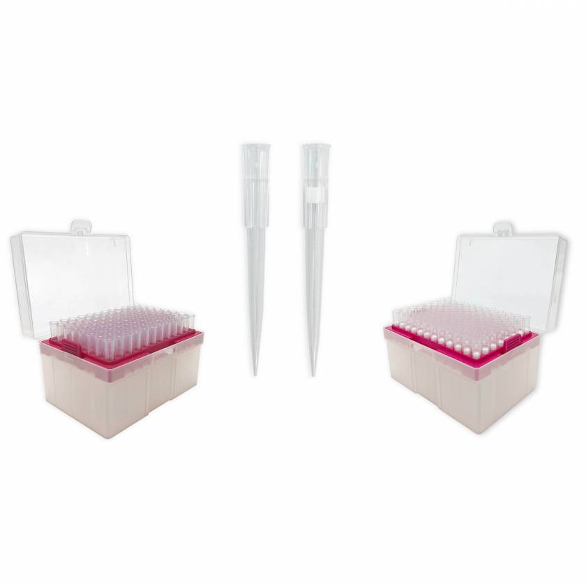 MTC Bio 300uL Pipette Tips: Non-Filtered (P4300-RK) & Filtered (P4300-FT)