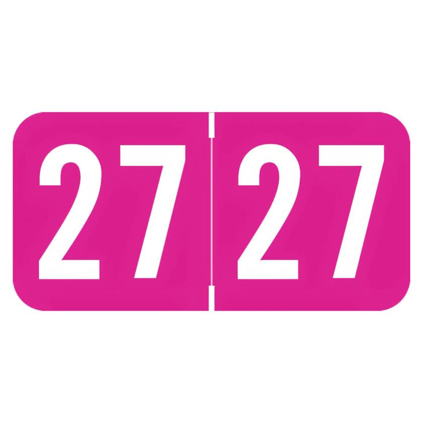 Arden Label PBYM-27-T4 POS Compatible PBYM Series 2027 Year Labels - Size 3/4" H x 1 1/2" W