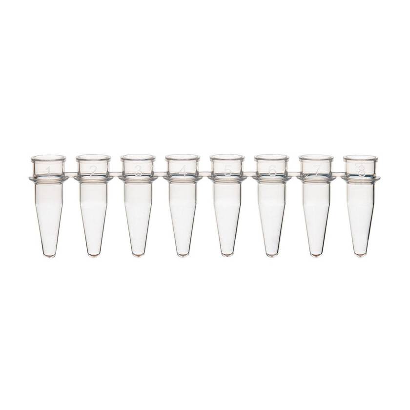 Globe Scientific PCR-02S 0.2 mL 8-Strip PCR Tube without Cap