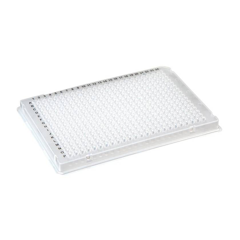 Globe Scientific PCR-384-ABI 384-Well PCR Plate with A24 Single Notch Design - Clear