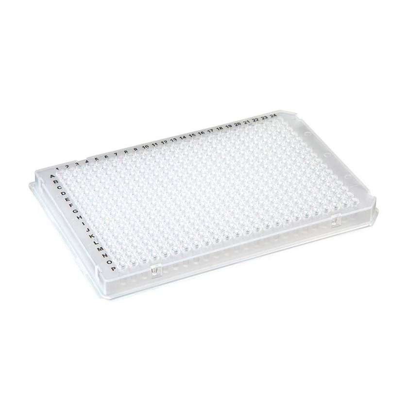 Globe Scientific PCR-384-ROC 384-Well PCR Plate with A24/P24 Two Notch Design - Clear
