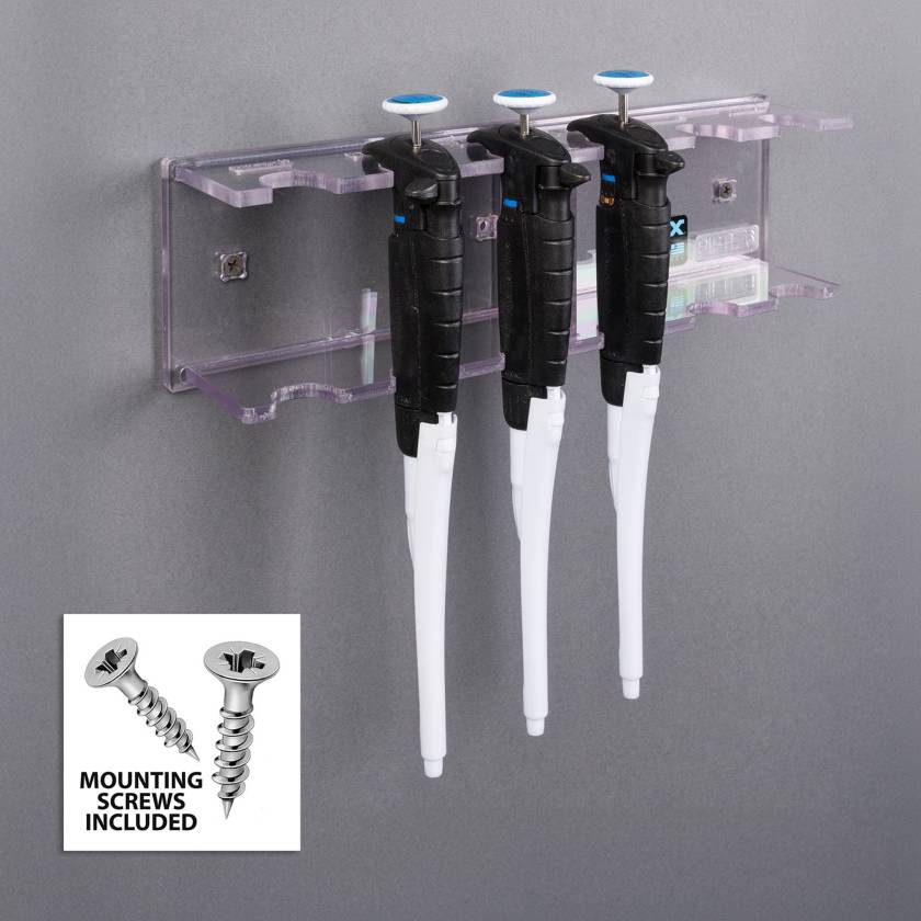 Poltex PIPTLT6-W Pipettor Hanger, 6 Position - Wall Mount (Pipettes are Not Included)