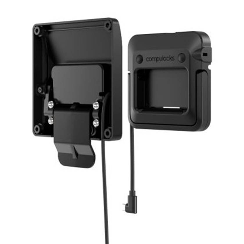 Compulocks PM01 PowerMove Universal Charging Dock for iPad, Back Plate Left Angle View (Cable is Sold Separately)