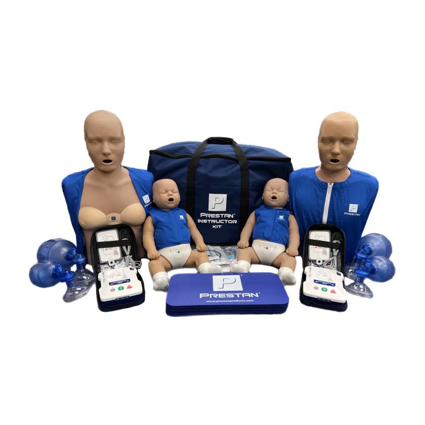 Prestan Professional Instructor Kit with CPR Feedback, 4-Pack, Dark Skin Tone