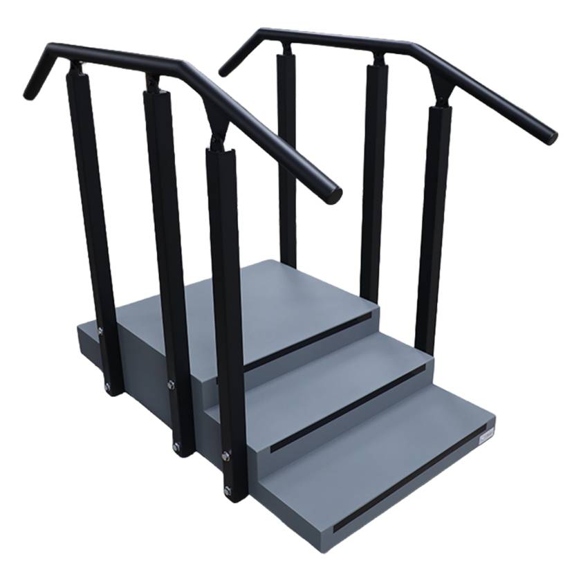 Pivotal Health Solutions PTST-001-AHR-A Small Pass Through Aluminum Rehabilitation Staircase