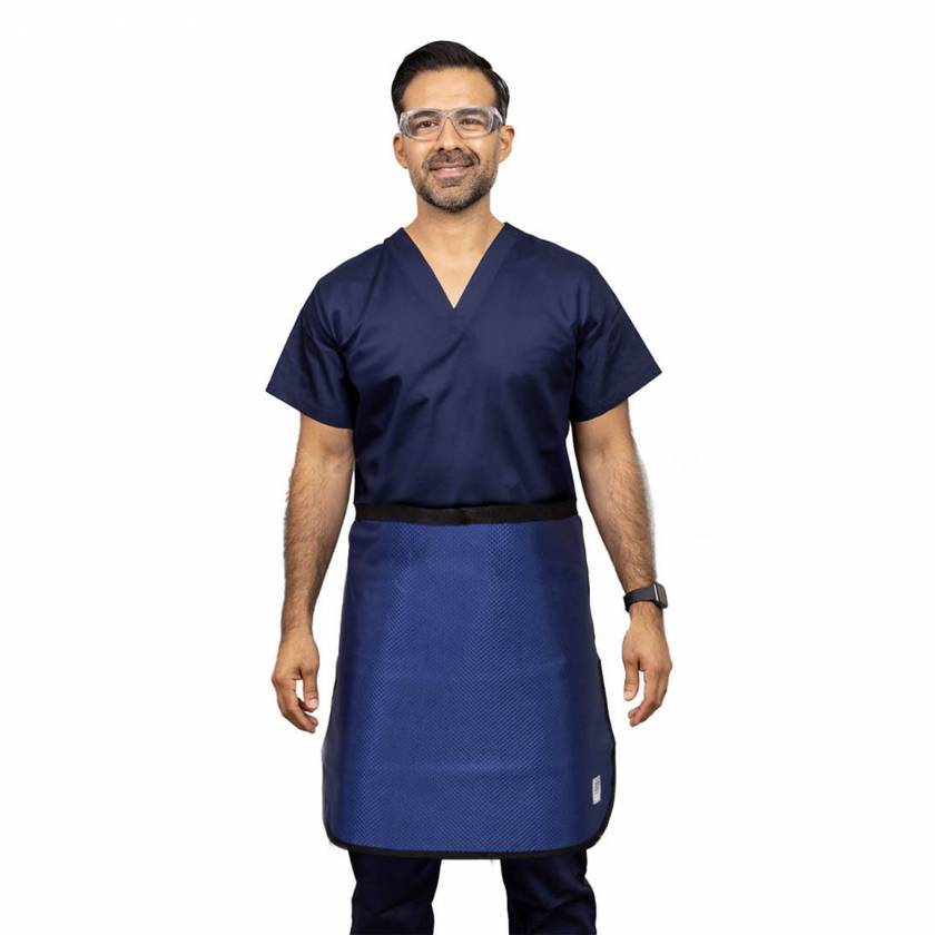 Phillips Safety Quickship LapGuard Lead Half Apron - Ripstop Blue