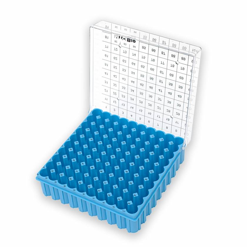 MTC Bio R2200 Cryogenic Storage Box with Clear Hinged Lid, 100-Place