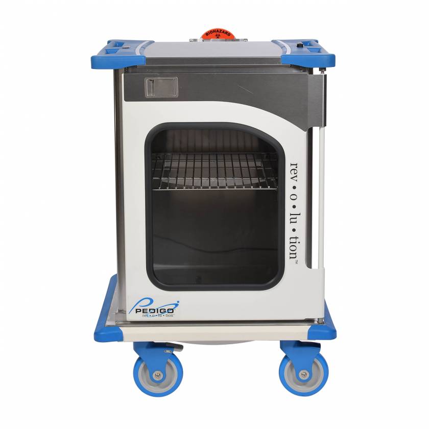 Pedigo RCC-256-MS-B Revolution Closed Surgical Case Cart with Single Door - 29" W x 27.5" D x 42" H (Shelf is not included)