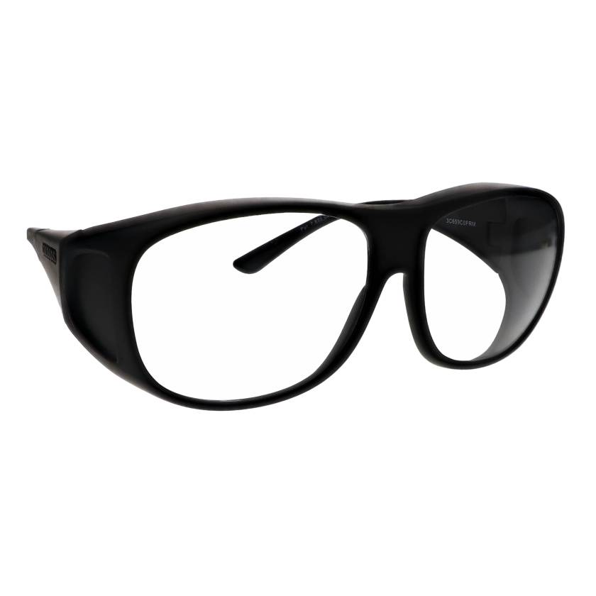 Phillips Safety Fit Over Radiation Glasses Model ESC302N - Black (Right Angle View)