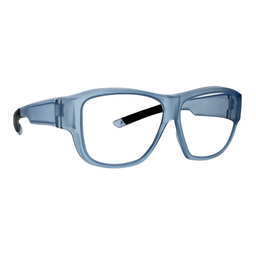 Phillips Safety Fit Over Radiation Glasses Model FitProtek - Blue (Right Angle View)
