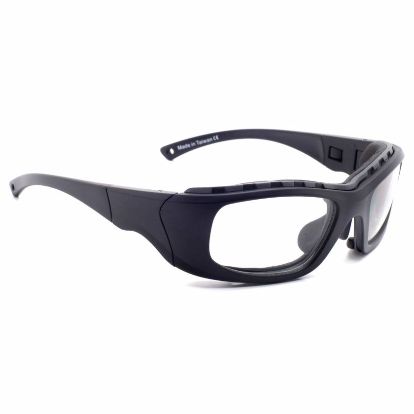 Model JY7 Wrap Around Radiation Glasses - Black