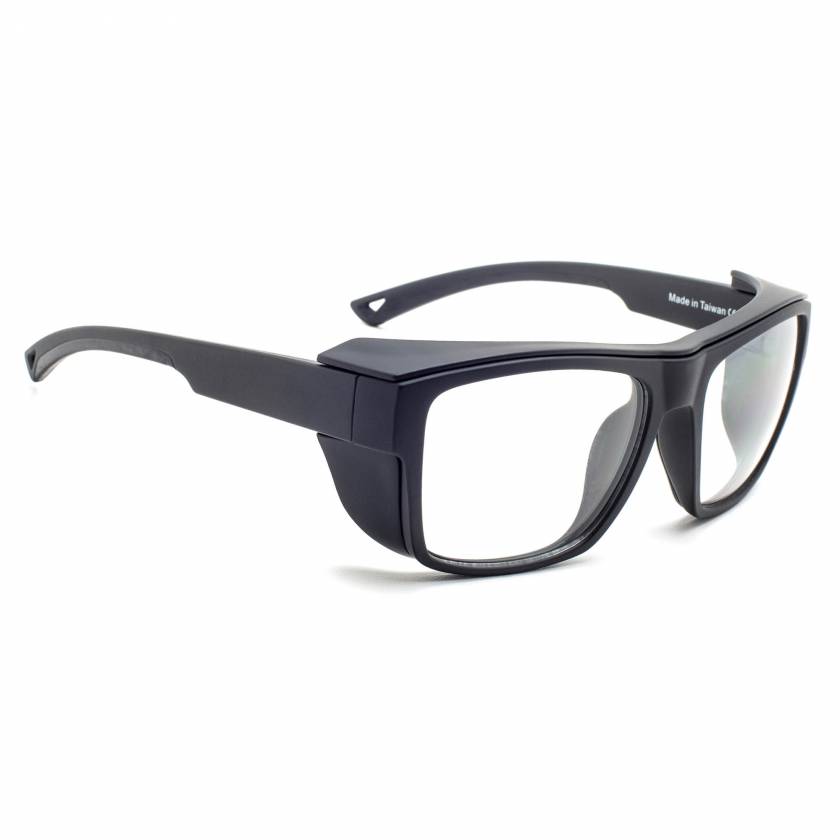 Model X25 Plastic Frame Radiation Glasses - Black