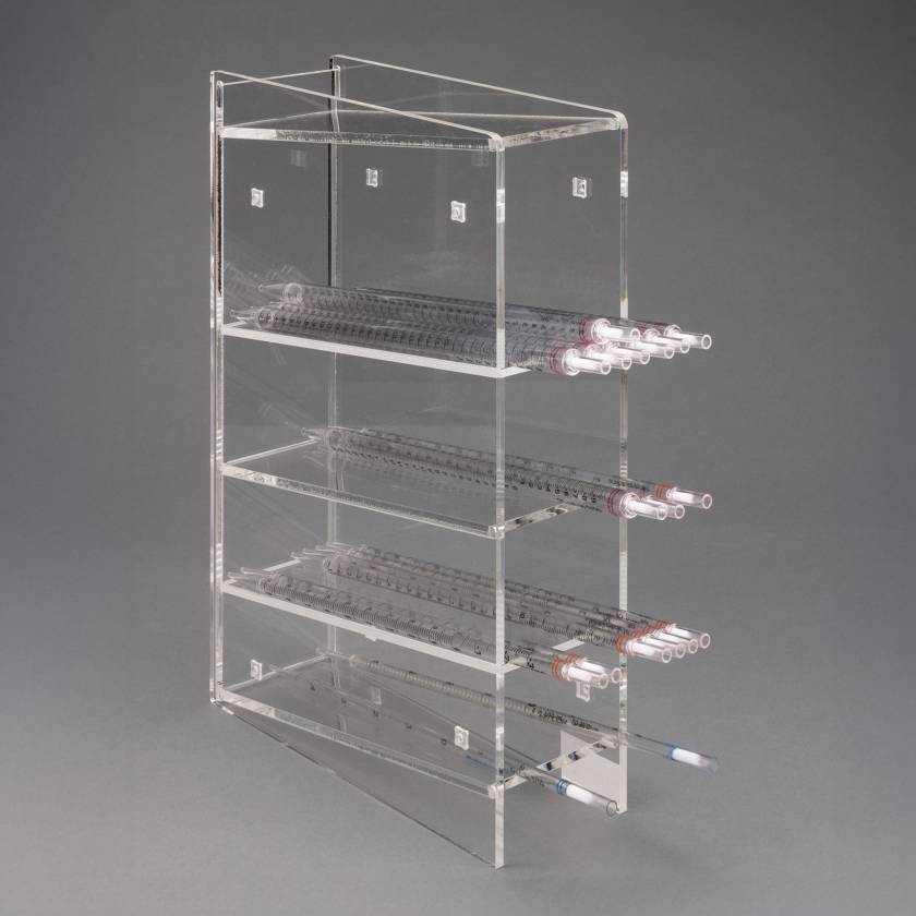 Poltex RGSRPIPAC Serological Pipette Holder - 4" Wide, Without Pipette Filler Bracket, Countertop (Supplies Not Included)