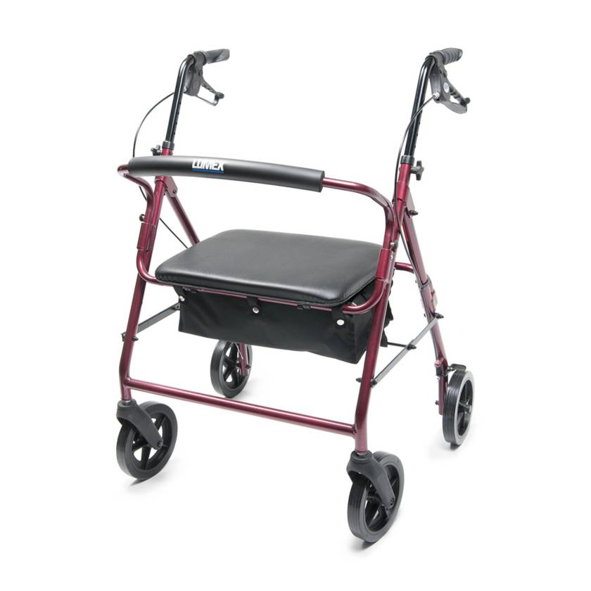 Lumex® RJ4402R Walkabout 4-Wheel Rollator, Imperial Hemi Bariatric - Front View