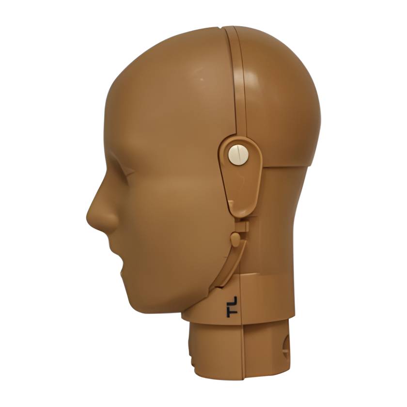 Prestan RPP-JTHEAD-1-DS Replacement Jaw Thrust Head Assembly for Professional Adult Manikin with CPR Feedback, Single Unit - Dark Skin Tone