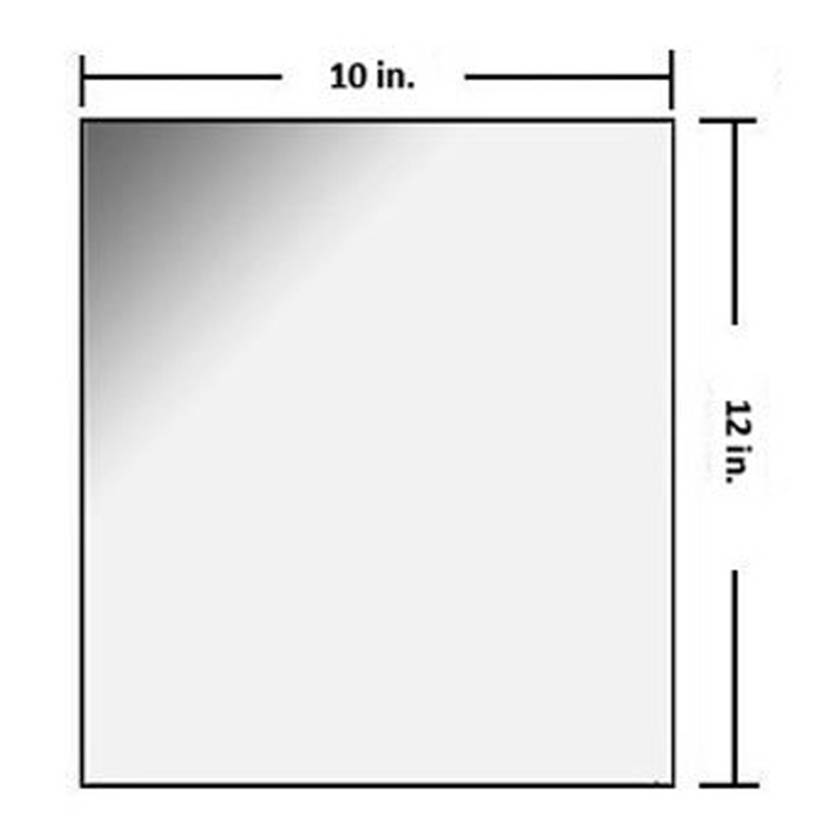Phillips Safety RSG-1012 Standard Radiation Shielding Glass, 2.0 mm PbEq - 10" W x 12" H