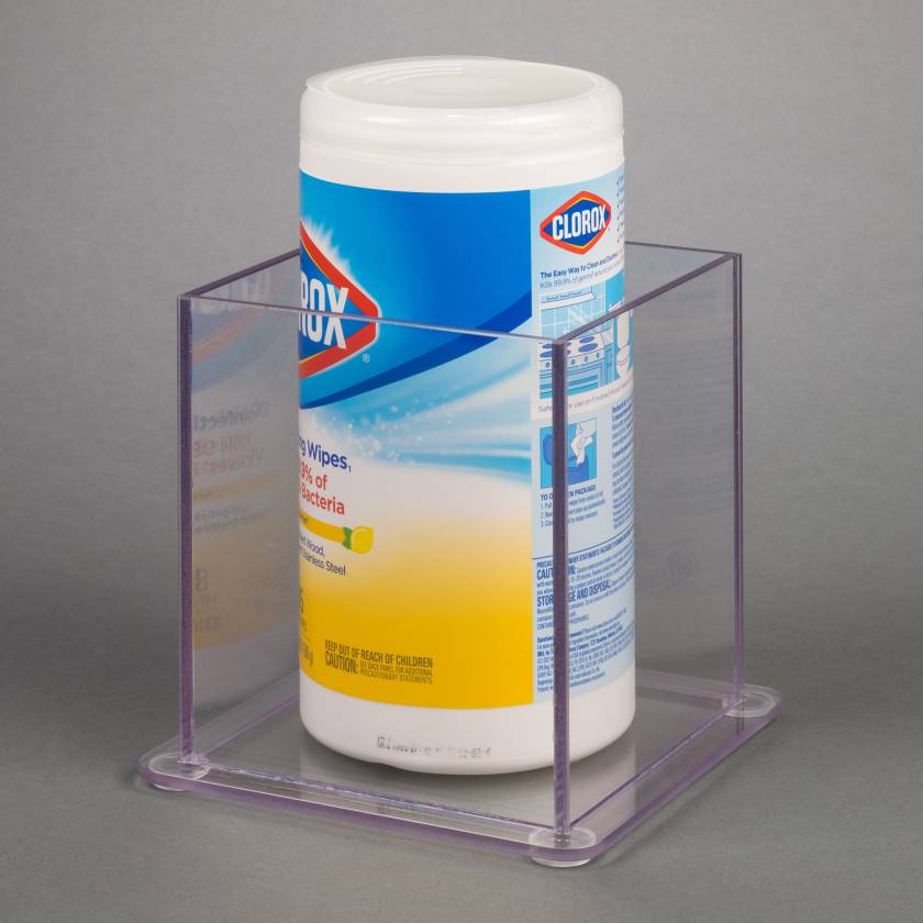 Poltex SANICLOR1-CT Sanitizing Wipe Holder - 1 Pocket, Countertop (Consumables Not Included)