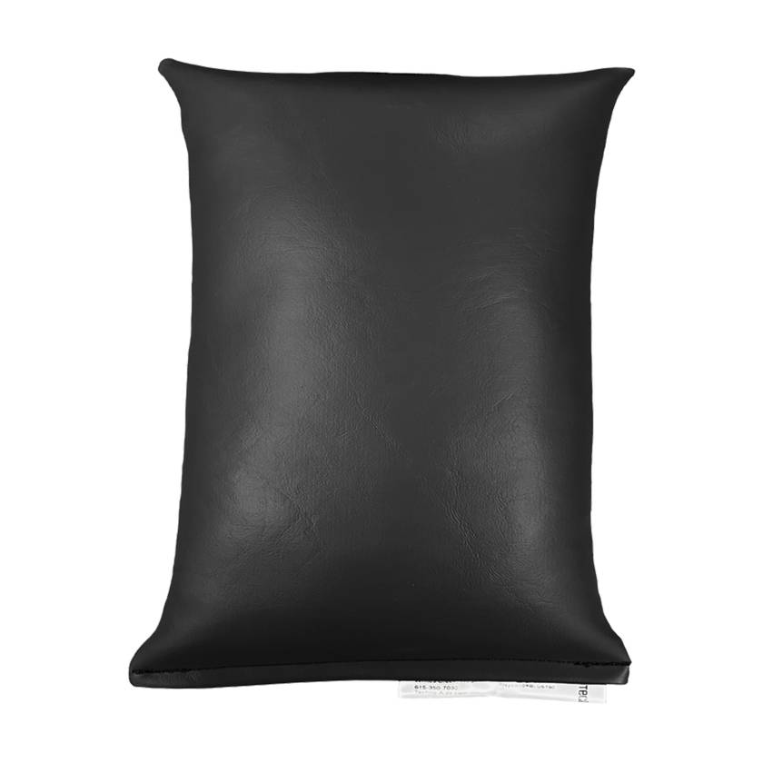 Techno-Aide SB-01R-DBK-MR MR Safe Heavy-Gauge Vinyl Rectangular Sandbag, Black, 1 lb - 4" L x 5" W