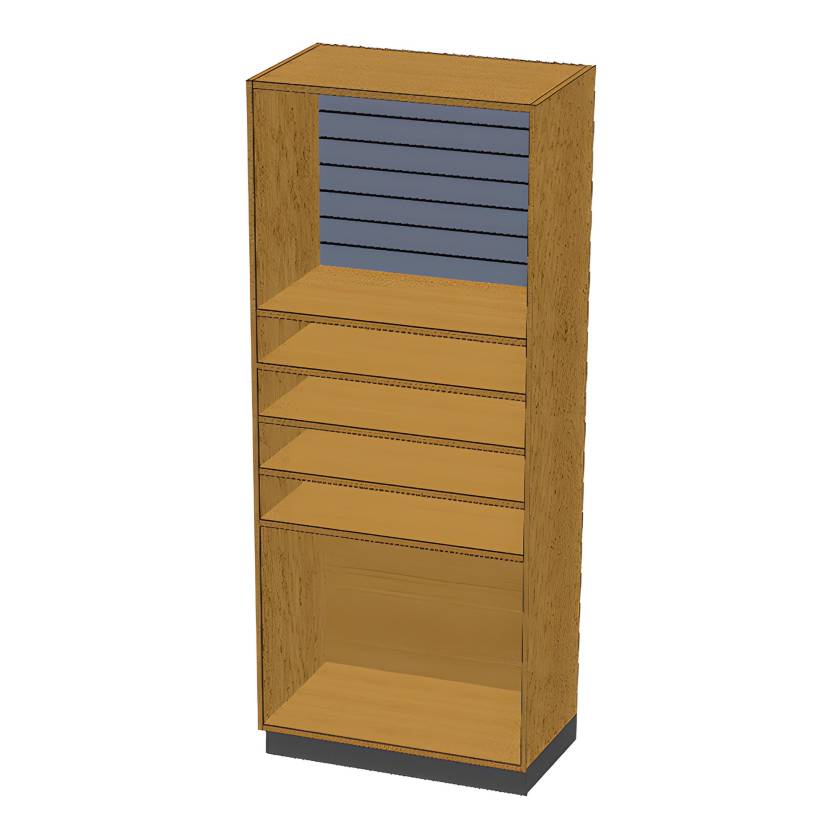 Pivotal Health Solutions SC-009 Stor-Edge™ Stationary Cabinet with Slatwall Hanger Board and Shelves