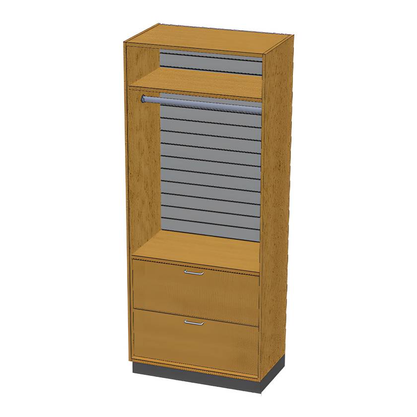 Pivotal Health Solutions SC-011 Stor-Edge™ Stationary Cabinet with Clothes Rod and Drawers