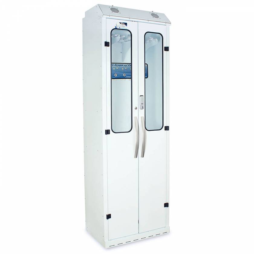 Harloff SC8030DREDP-DSS2310 Powder Coated Steel SureDry 10 Scope Drying Cabinet with Dri-Scope Aid - Basic Electronic Push Button Locking Tempered Glass Doors