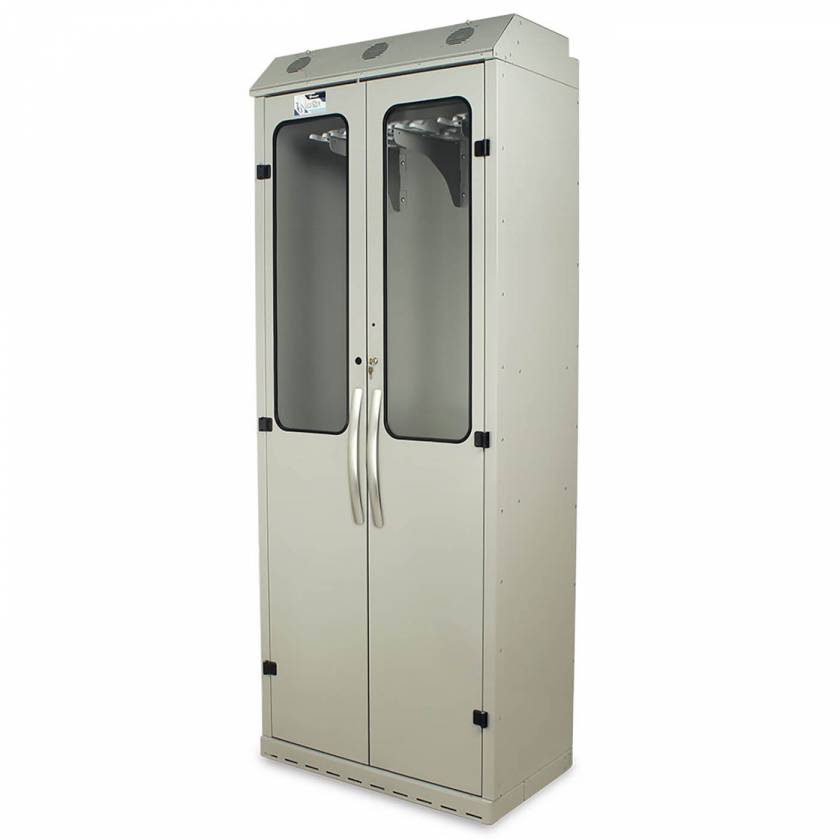Harloff SC8036DRDP-14 Powder Coated Steel SureDry 14 Scope Drying Cabinet - Key Locking Tempered Glass Doors