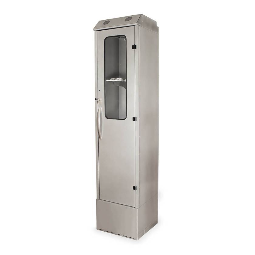 Harloff SC9424DR-6 Powder Coated Steel SureDry 6 Enteroscope Drying Cabinet - Key Locking Tempered Glass Door