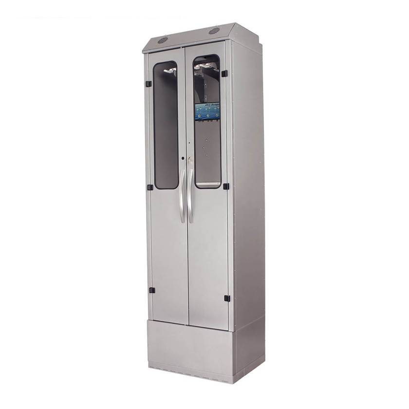 Harloff SC9430DR-10-DSS2310 Powder Coated Steel SureDry 10 Enteroscope Drying Cabinet  with Dri-Scope Aid® - Key Locking Tempered Glass Doors