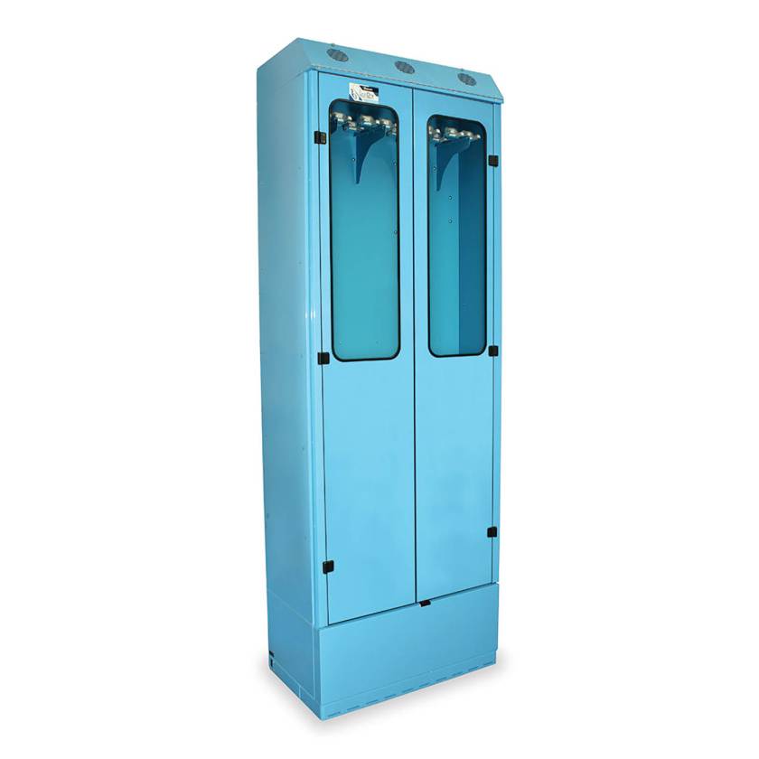 Harloff SC9436DR-14 Powder Coated Steel SureDry 14 Enteroscope Drying Cabinet - Key Locking Tempered Glass Doors