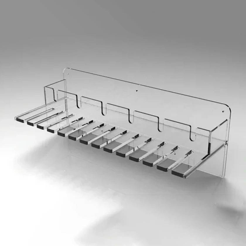 Poltex SCOPCONBX-W Scope Connector Drying Rack, With Wire Box Holder - Front Side View