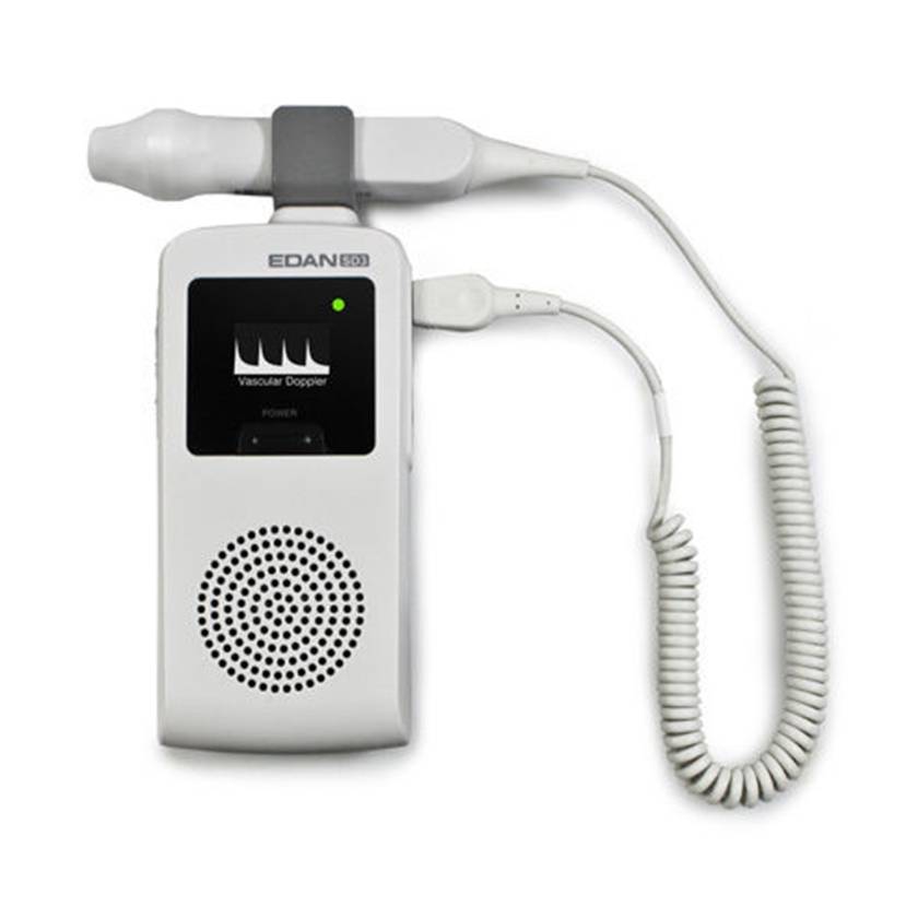 Edan SD3V Ultrasonic Pocket Vascular Doppler, Non-Display with Vascular Probe - Front View
