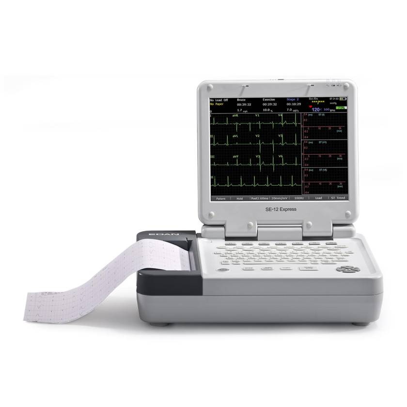 Edan SE-12 Express Laptop-Style 12-Channel ECG with 12.1" Touch Screen and WiFi