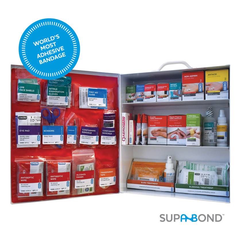 AERO Healthcare SF100AMT SureFill® 100 Series Class A Metal Cabinet with Meds, 3 Shelves