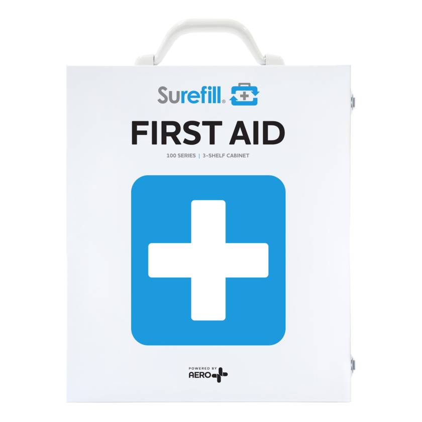 AERO Healthcare SF100BT SureFill® 100 Series Class B Metal Cabinet without Meds, 3 Shelves