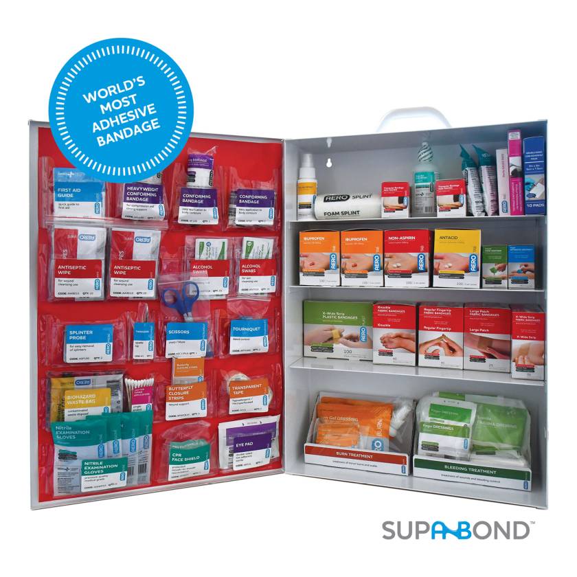 AERO Healthcare SF150BMT SureFill® 150 Series Class B Metal Cabinet with Meds, 4 Shelves