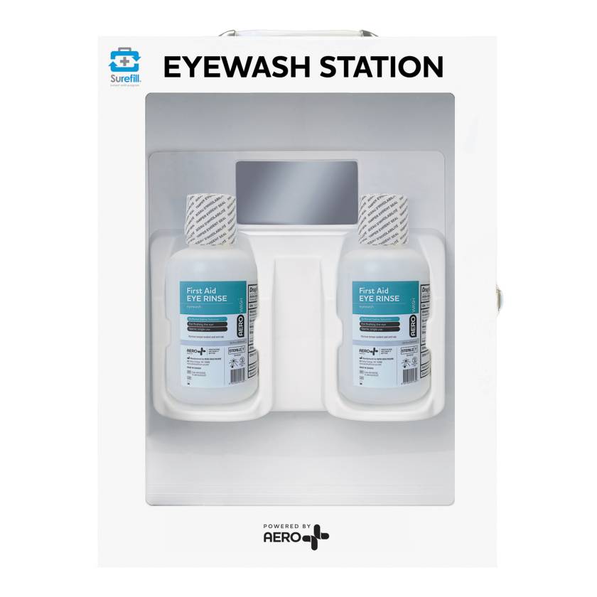 AERO Healthcare SFCESUS SureFill® Emergency Eyewash Wall Cabinet - 16 oz