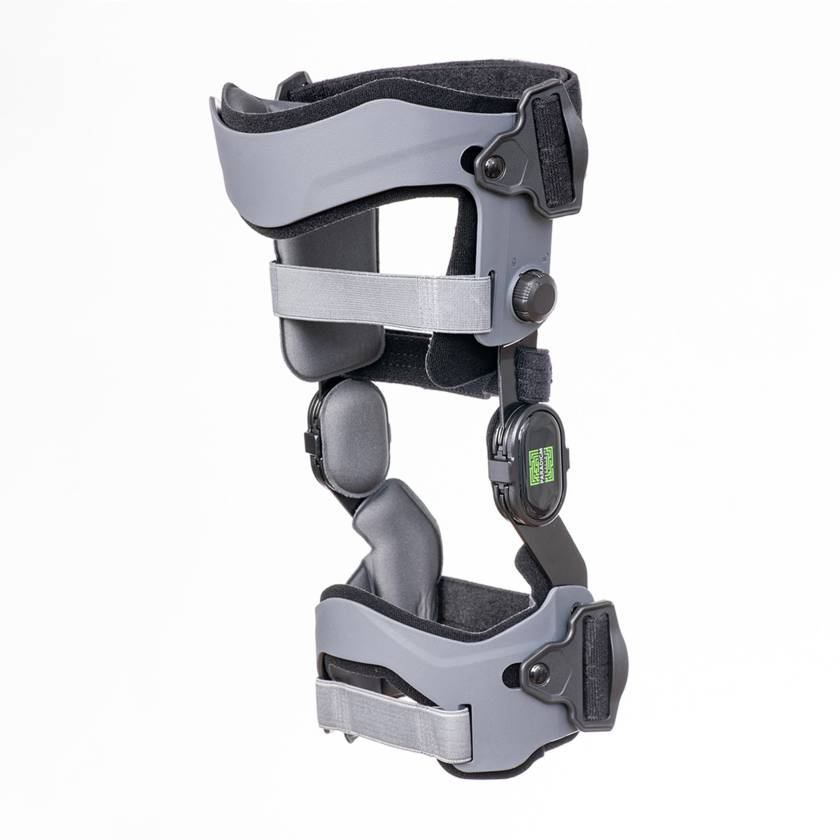Paradigm SHIFT-52 Shift Double Upright Osteoarthritis Knee Brace, Left Angle View